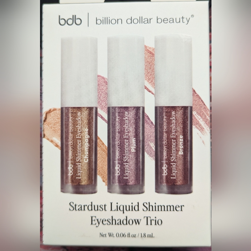 Stardust Liquid Shimmer Eyeshadow Trio - Champagne, Plum, Bronze